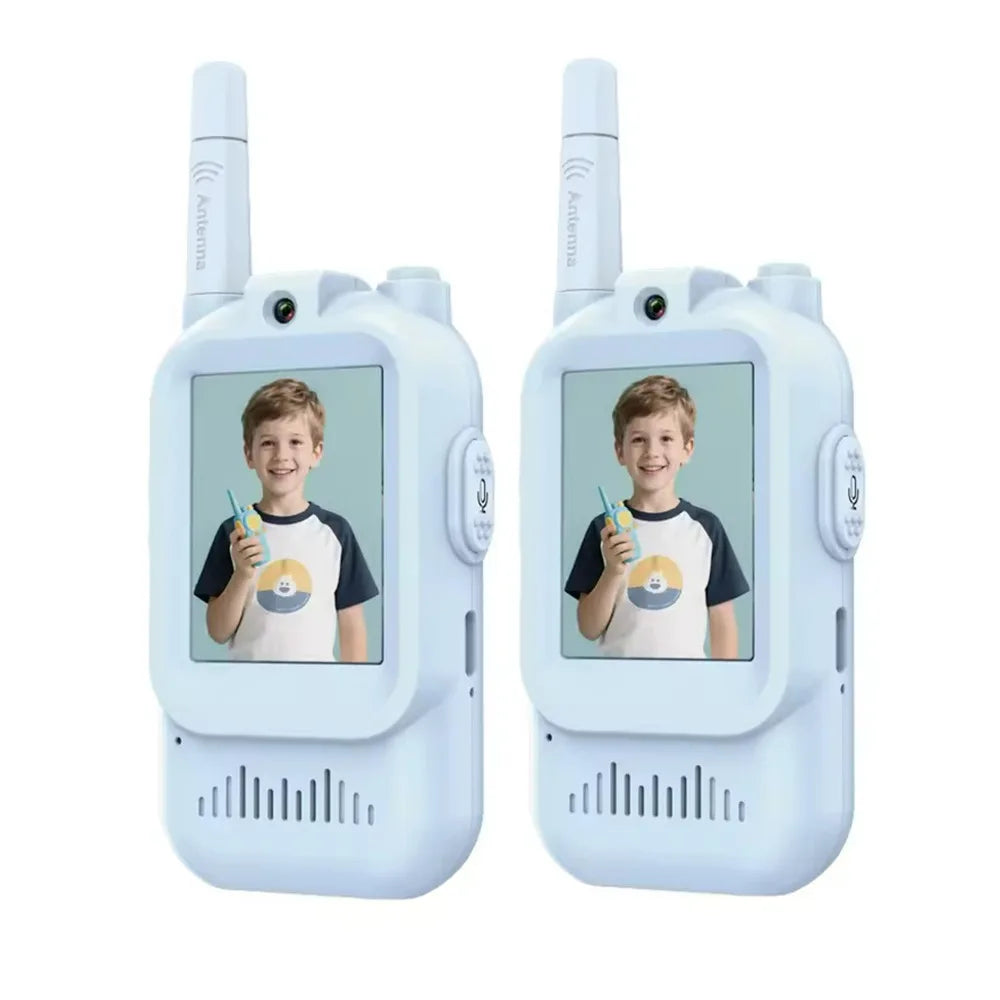 Magecam Video Walkie Talkies for Kids 2 Pack Rechargeable Intercom Walkie-talkie 2 Screen One-Click Call Child Video Intercom